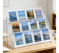 Trading Card Display Stand 3 Tier, Acrylic Card Display Stand for Toploader