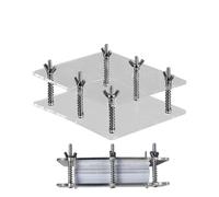 Trading Card Flattener: Clear Acrylic Card Repair Tool, Playing Cards Protector | Card Press Correction Tool, Holder