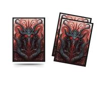 Trading Card Sleeves - 100 Count - Glossy Art Back & Clear Front (66 x 92 mm) - Fits Standard Cards, MTG, Sports & Collector Decks - Infernum Edition