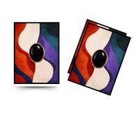 Trading Card Sleeves - 100 Count - Glossy Art Back & Clear Front (66 x 92 mm) - Fits Standard Cards, MTG, Sports & Collector Decks - Chromatic Flow