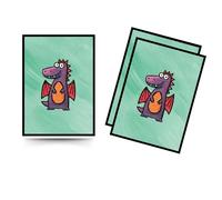 Trading Card Sleeves - 100 Count - Smooth Matte Art Back & Clear Front (66 x 92 mm) - Fits Standard Cards, MTG, Sports & Collector Decks - Tiny Terror