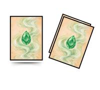Trading Card Sleeves - 100 Count - Smooth Matte Art Back & Clear Front (66 x 92 mm) - Fits Standard Cards, MTG, Sports & Collector Decks - Verdant Relic