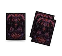 Trading Card Sleeves - 100 Count - Smooth Matte Art Back & Clear Front (66 x 92 mm) - Fits Standard Cards, MTG, Sports & Collector Decks - Crimson Netherlord