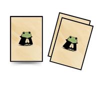 Trading Card Sleeves - 100 Count - Smooth Matte Art Back & Clear Front (66 x 92 mm) - Fits Standard Cards, MTG, Sports & Collector Decks - Sir Croakula