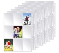 Trading Card Sleeves 720 Pockets Cartoon Game Clear Card Sleeves Plastic Holder Wallets Album Pages Collection for Basketball Football Baseball Business Card Storage