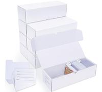 Trading-Card Storage Box, 8-Pack • 600 Count Corrugated Cardboard Storage with dividers & labels for TCG/Magic/Mtg storage and Collection, 10.4 INCH Horizontal