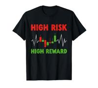 Trading Heartbeat Crypto Trader - High Risk High Reward Value Graphic T-Shirt