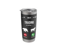 Trading is Calling and I Must Go Answer Decline Stainless Steel Insulated Tumbler