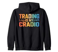 Trading Is My Cardio Stock Market Lover Candles Chart Zip Hoodie