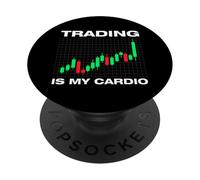 Trading is my cardio Trader stock market stock exchange PopSockets Adhesive PopGrip