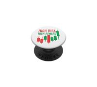 Trading Motivation - High Risk High Reward Distressed Trader PopSockets Adhesive PopGrip