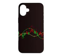 Trading Stock Crypto Chart, Japanese Candlestick, For Trader Case for iPhone 16 Plus