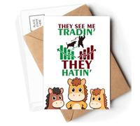 Trading Trend Jealous Art Deco Fashion Postcards Envelopes Cards Mailing Year Horse