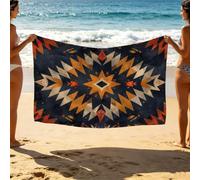 Tradition Beach Towel 60x40Inch, Sand Free Nationality Beach Towels Oversized 150x100 cm Lightweight Quick Dry for Women Men als Yoga Swimming Pool Bath Towel Vacation Travel Essentials SLJT-6124