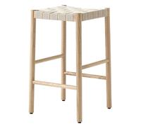 &Tradition Betty TK7 barstool Oak, natural braided linen band seat