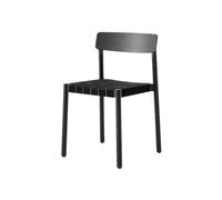 &Tradition Betty TK1 Chair Black, black braided linen band seat