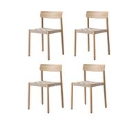 &Tradition Betty TK1 chair, Oak-natural woven linen strap seat, 4-pack
