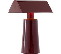 &Tradition - Caret MF1 Table Lamp Portable, Dark Burgundy - Dark Burgundy