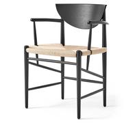 HM4 Drawn Wooden Chair with Armrests Black Oak one size