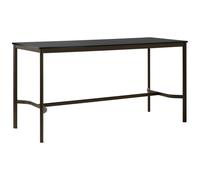 &Tradition - Drip HW62 Bar Table 80x190x95 cm, Black Laminate / Bronzed - Black