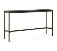 &Tradition - Drip HW63 Bar Table 50x190x105 cm, Black Laminate / Bronzed - Black