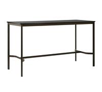 &Tradition - Drip HW64 Bar Table 80x190x105 cm, Black Laminate / Bronzed - Black