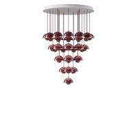 &Tradition - Flowerpot VP10 Chandelier 31 Lamps Ø89 Dark Plum - Dark Plum