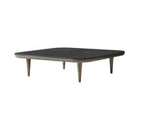 &Tradition - Fly Coffee Table SCll, Smoked Oiled Oak / Black Marble - Black