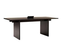 &Tradition - Ita OS1 Desk With Cable Management 95x200 cm, Dark Stained Oak - Dark Stained Oak