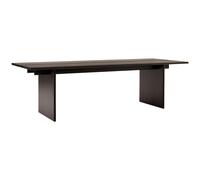 &Tradition - Ita OS2 Desk With Cable Management 95x260 cm, Dark Stained Oak - Dark Stained Oak