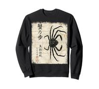 Tradition Japanese Calligraphy Sumi-e Gyotaku Spider Crab Sweatshirt