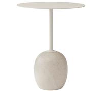 &Tradition - Lato LN8 Table 40 cm, Ivory White / Crema Diva Marble - Ivory White