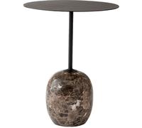 &Tradition - Lato LN8 Table 40 cm, Warm Black / Emparador Marble - Emperador Marble