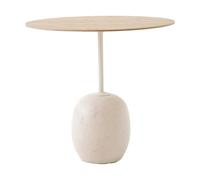 &Tradition Lato LN9 side table Oak-Crema diva marble