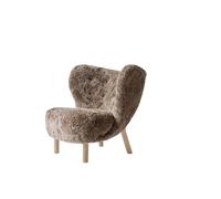 &Tradition Little Petra VB1 Lounge Chair Sheepskin Sahara/Oiled Oak