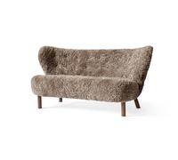 &Tradition Little Petra VB2 Sofa Sahara Sheepskin/Walnut