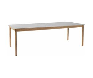 &Tradition - Patch HW2 Table 240x100, Brass / Beige Arizona / Oiled Oak - Oiled Oak