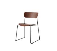 &Tradition Pavilion AV51 Dining Chair Black/ Lacquered Walnut
