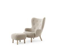 &Tradition Petra VB3 Armchair Karakorum 003/Oiled Oak Incl. ATD1 Puff