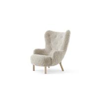 &Tradition Petra VB3 Armchair Sheepskin Moonlight/Oiled Oak