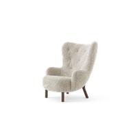 &Tradition Petra VB3 Armchair Sheepskin Moonlight/Oiled Walnut