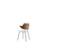 &Tradition RFH RD7 Dining Chair With Armrest & Upholstered Seat Walnut/Hallingdal 103
