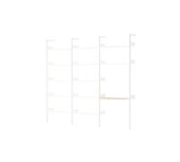 &Tradition Rhomb IF1 &IF4 & IF5 Shelving Configuration G Lacquered Oak/Alabaster