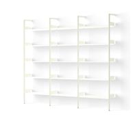 Rhomb IF1 &IF4 & IF4 Shelving Configuration F Lacquered Oak/Alabaster