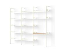 Rhomb IF1 &IF4 & IF5 Shelving Configuration G Lacquered Oak/Alabaster