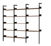 Rhomb IF1 &IF4 & IF5 Shelving Configuration G Lacquered Walnut