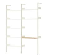 Rhomb IF1 &IF5 Shelving Configuration B Lacquered Oak/Alabaster