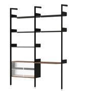 &Tradition Rombe IF2 &IF6 Shelving Configuration D Lacquered Walnut/Anthracite