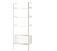 &Tradition Rombe Full Bay IF3 Cabinet Shelving Lacquered Oak/Alabaster