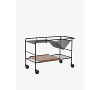 &Tradition &Tradition Alima Nds1 Note Design Studio 2022 Steel Studio Trolley Black Lacquered Walnut